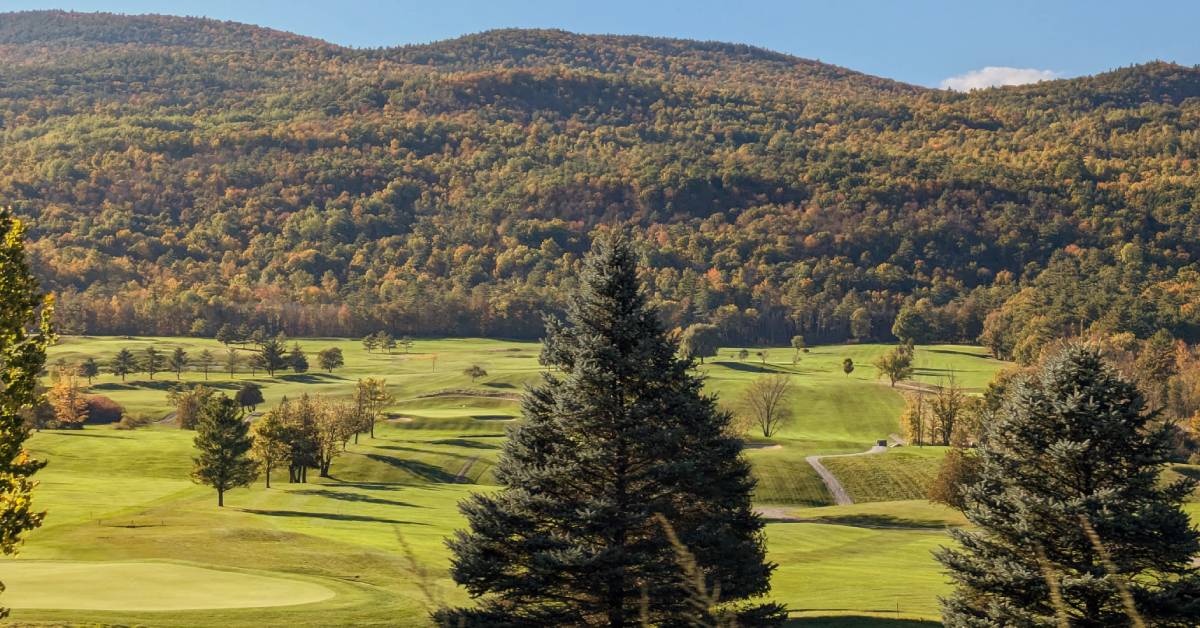 ticonderoga golf course in the fall