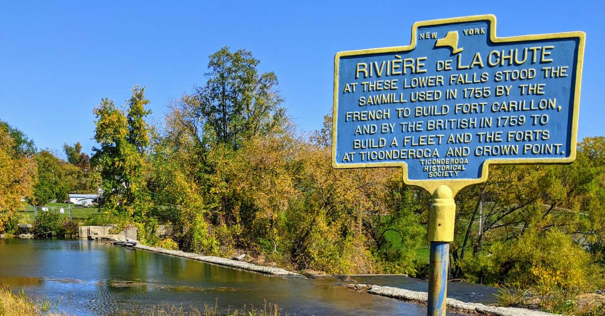 rivere de la chute sign