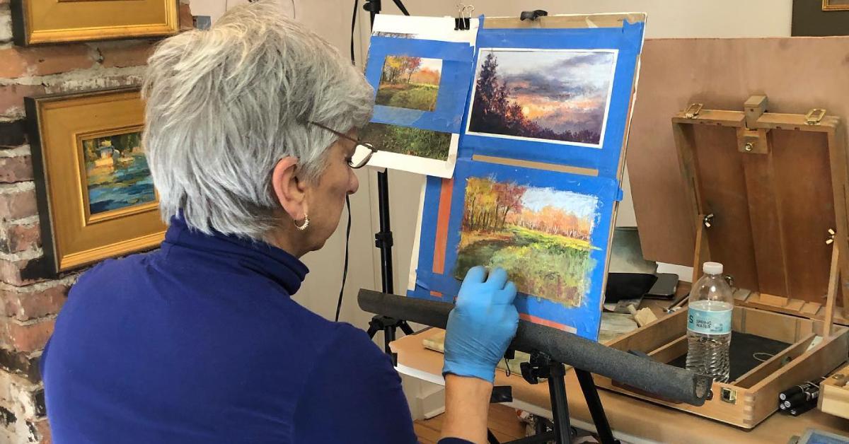 woman at painting