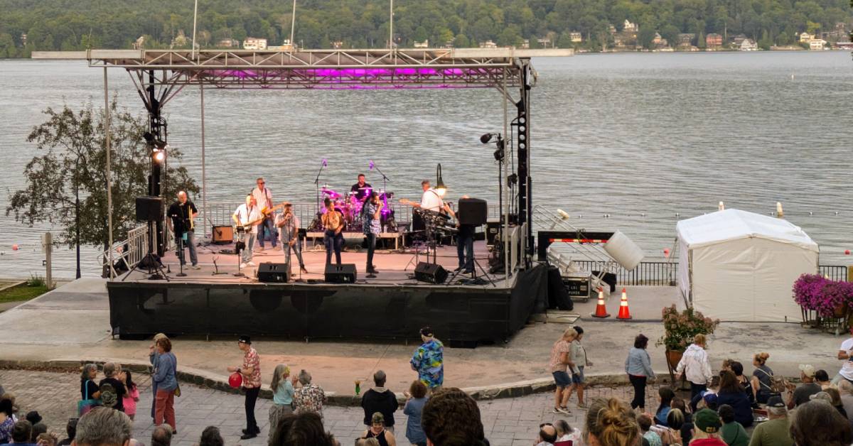 concert by lake in lake george