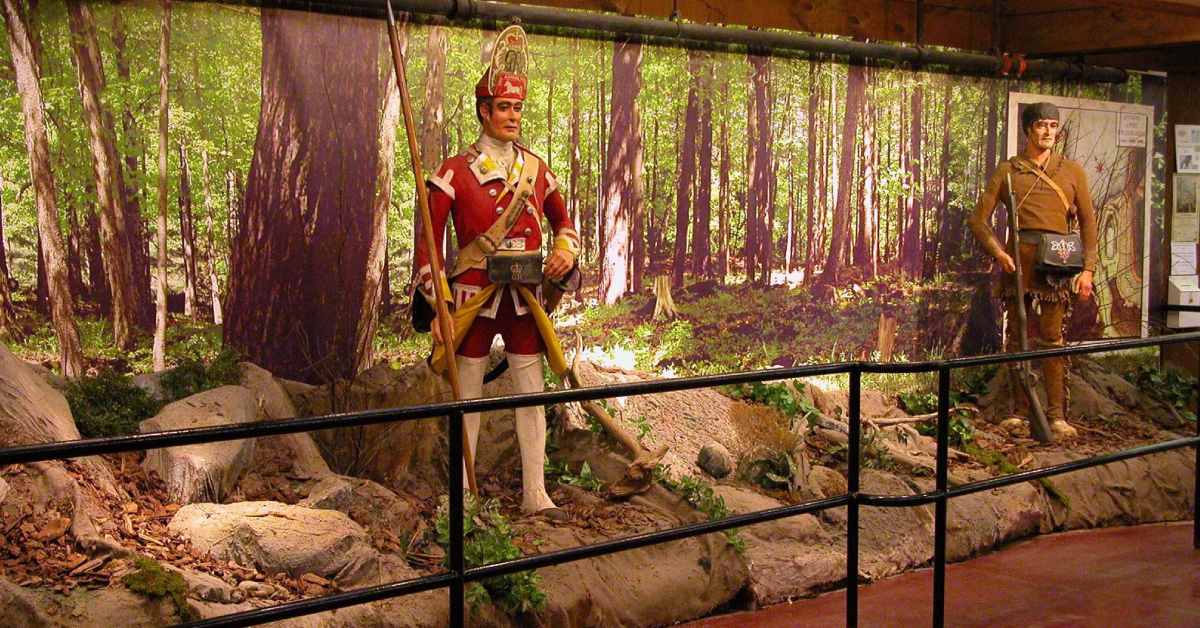 inside fort william henry museum by exhibit