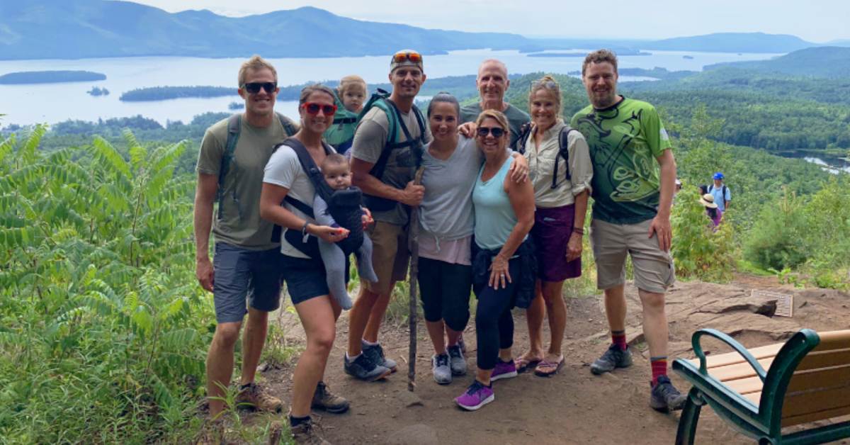 a hiking group