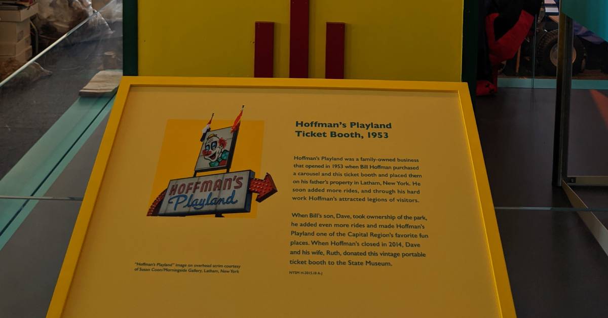hoffman's ticket booth at new york state museum