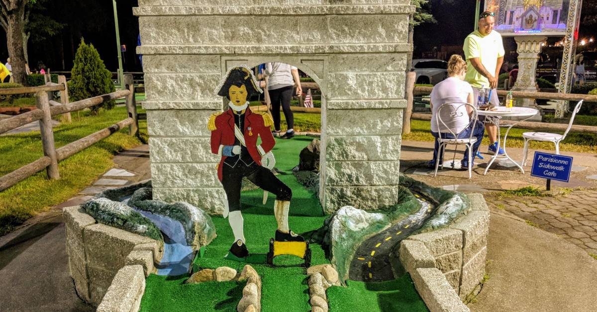 mini golf course - around the world