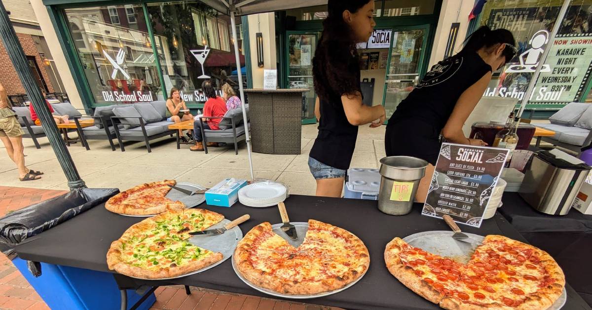 pizza at take a bite in glens falls