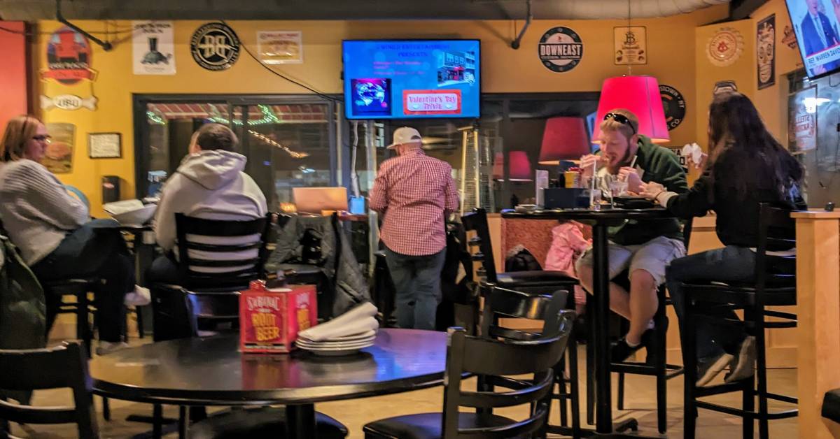 people inside a bar area