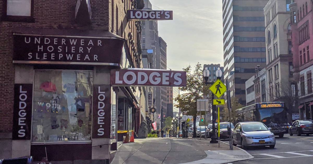 exterior of b. lodge & co in albany