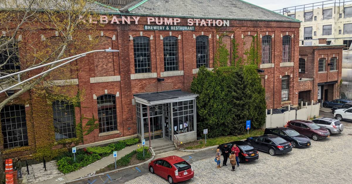 exterior of albany pump station