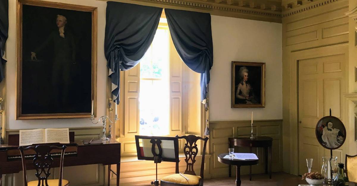 interior of schuyler mansion in albany