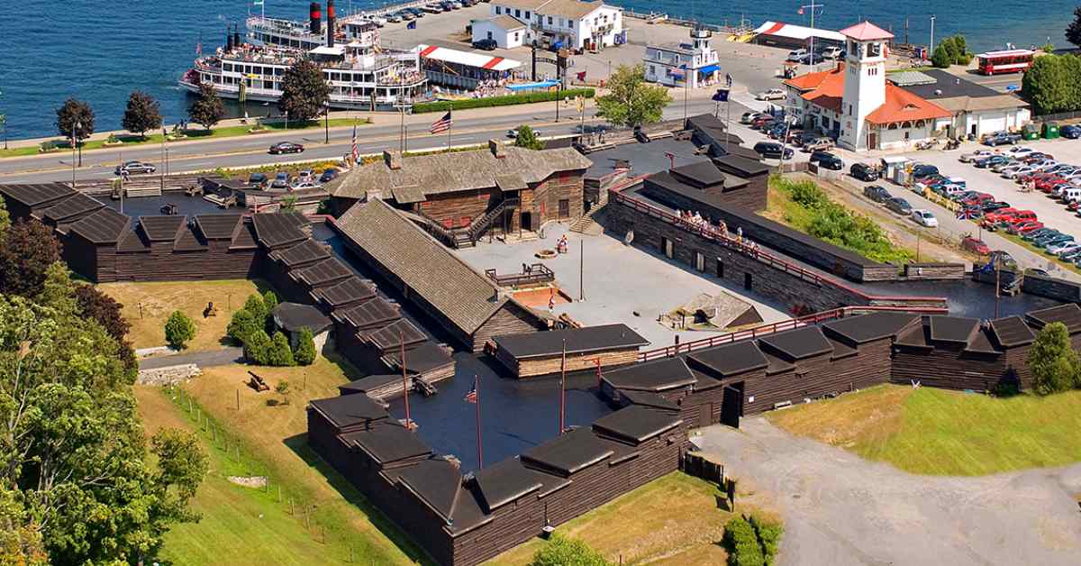 aerial view of fort william henry
