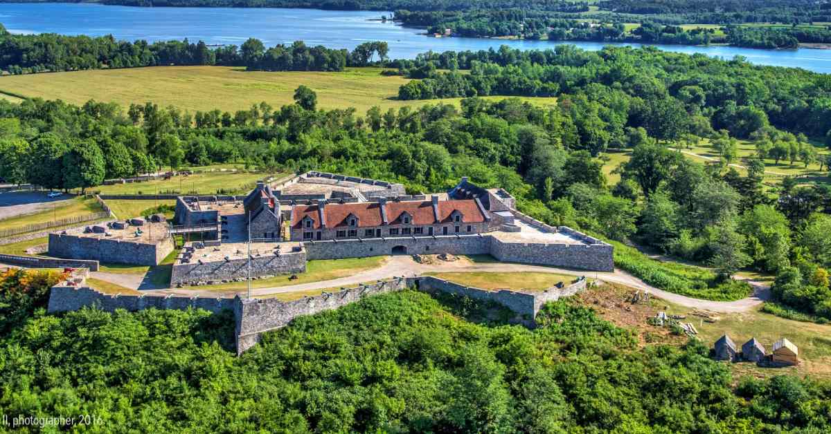 aerial view of fort ticonderoga