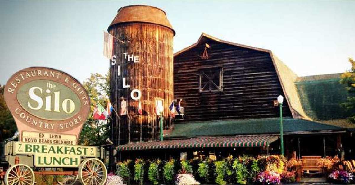 exterior of The Silo Restaurant and Country Store