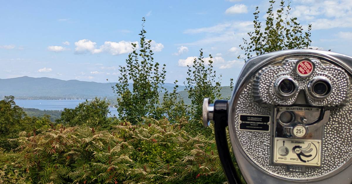 prospect mountain overlook with viewfinder