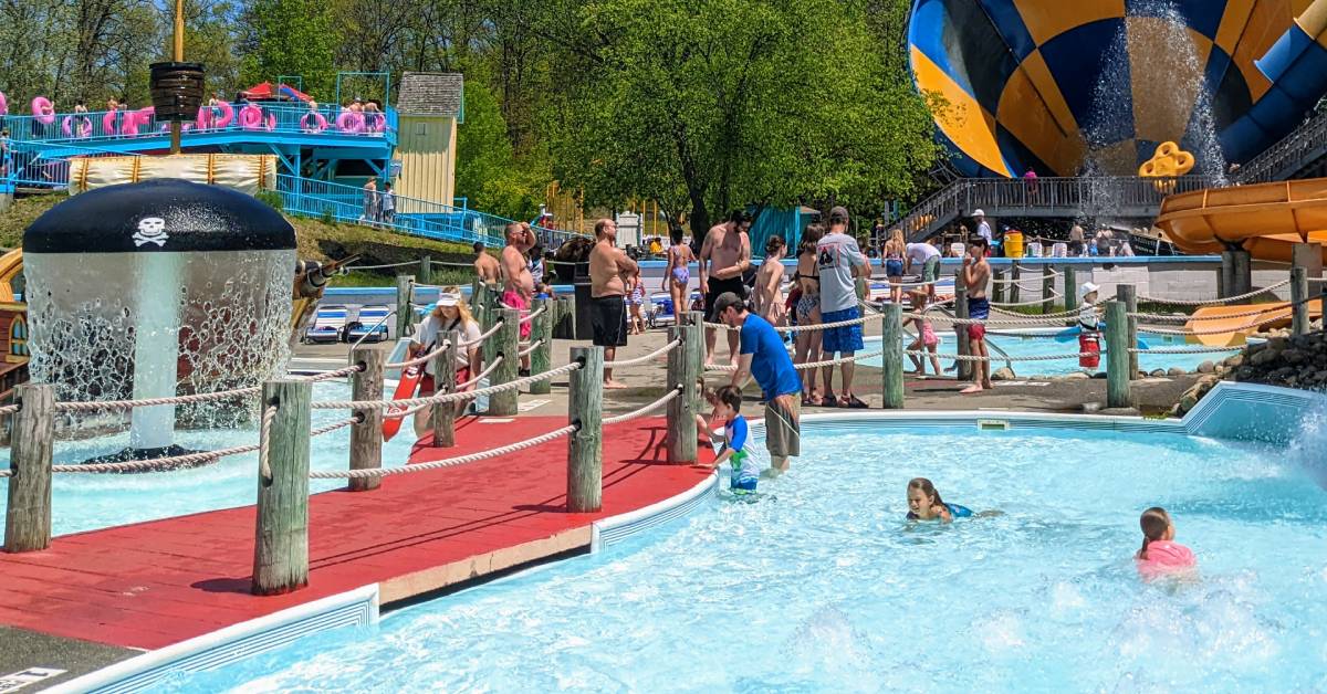 great escape kids water park area