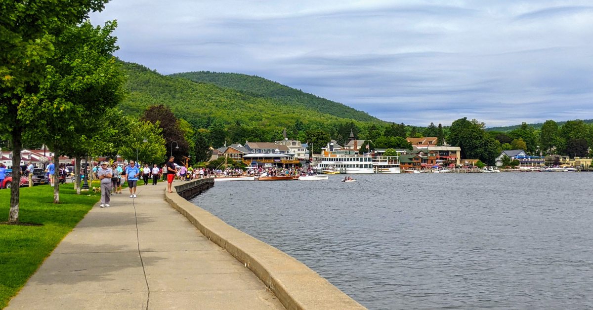 lake george village by the water