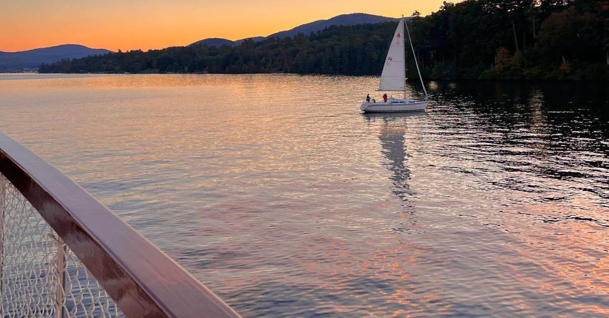 sunset cruise view