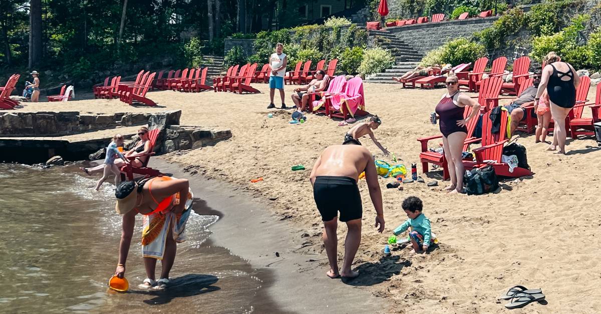 people on beach
