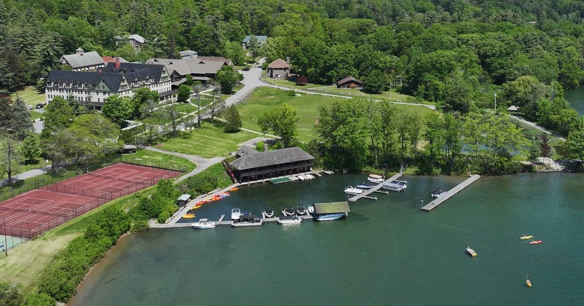 aerial view of silver bay ymca
