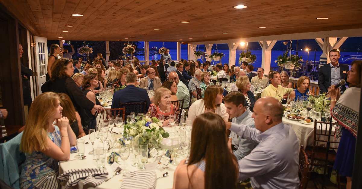 group of people gathered for wedding celebration