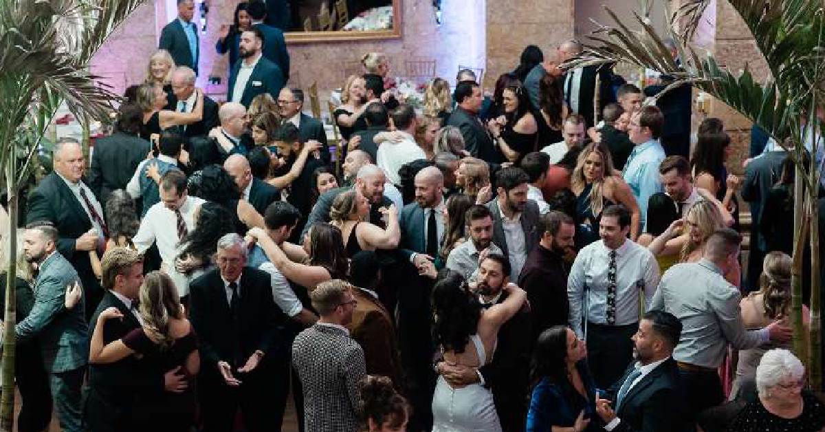 Wedding enjoying the dance floor 