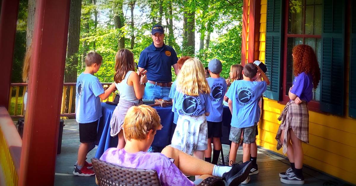 Educational Group Tour on cottage deck