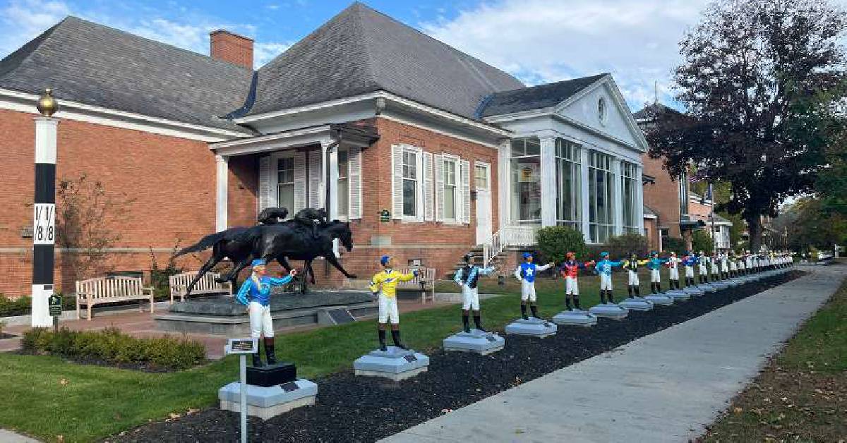Saratoga Race Hall of Fame from the front of the building