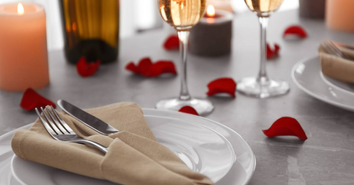 place setting for wedding