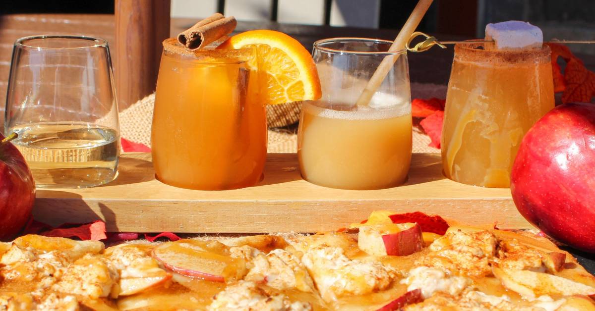 adirondack winery fall cocktails and flatbread pizza