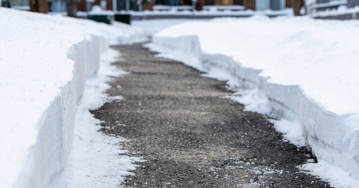 winter walkway