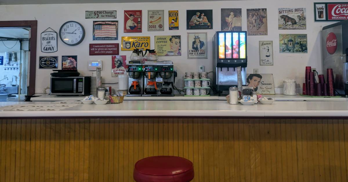 counter at hot biscuit diner