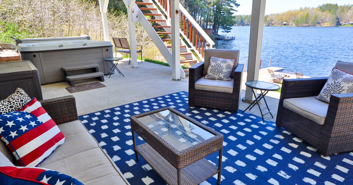deck near lake