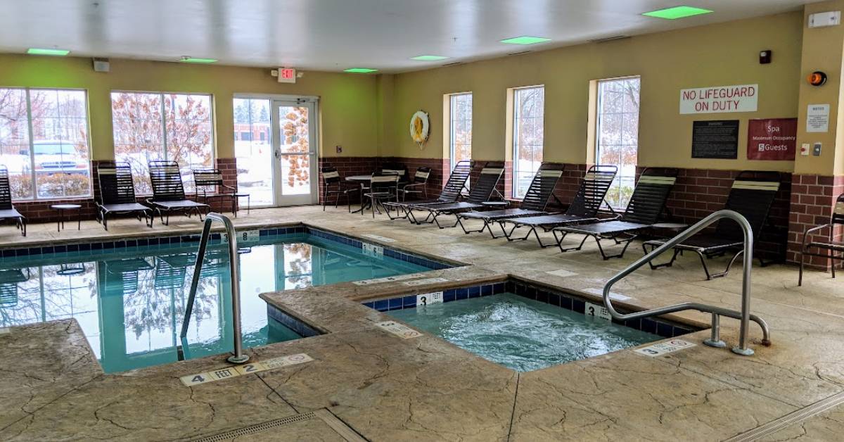 indoor pool and hot tub at hyatt place