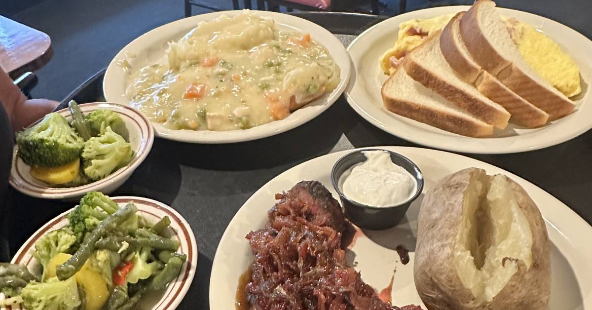 restaurant plates of food