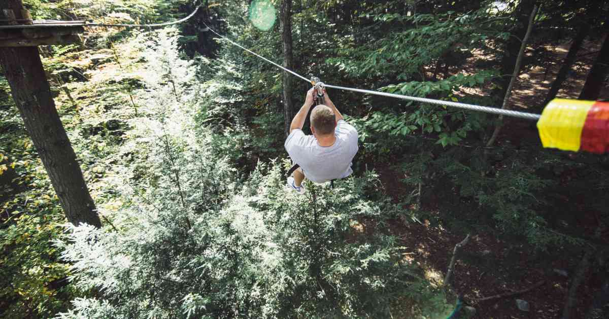 man ziplines