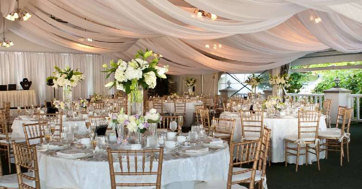 Outdoor on the sagamore under a tent 
