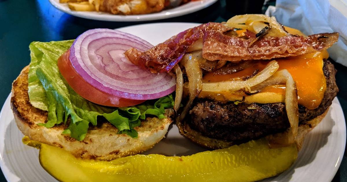 bacon burger at o'toole's