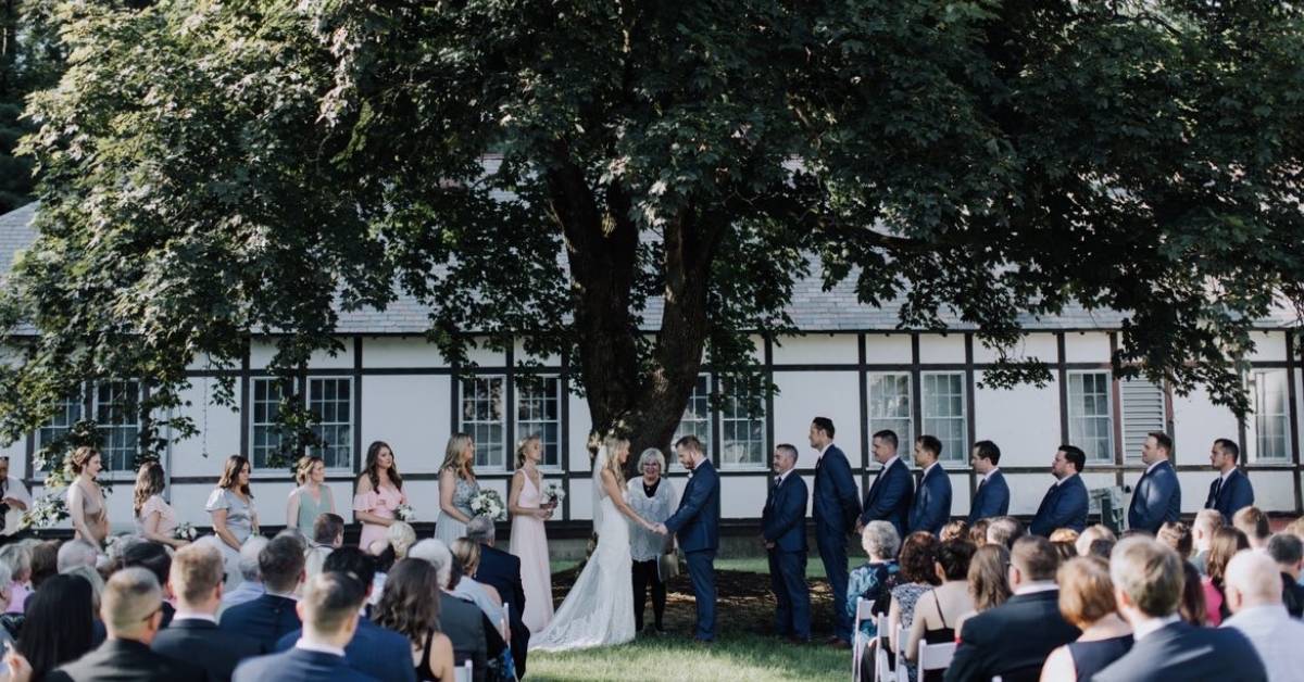 wedding ceremony outdoors