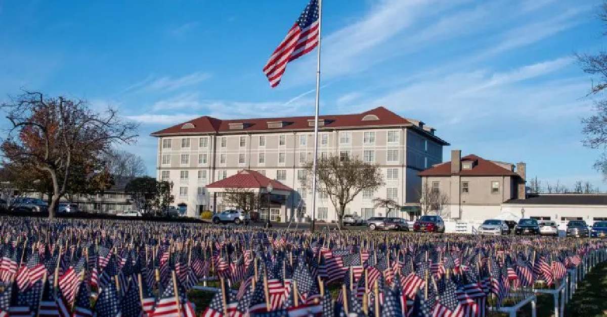 field of flags event