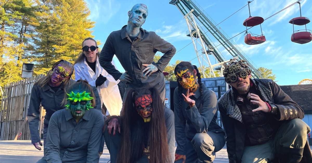 costumed fright actors