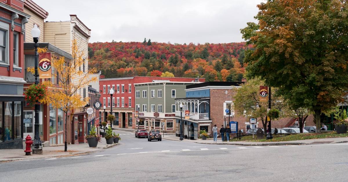 saranac lake in the fall