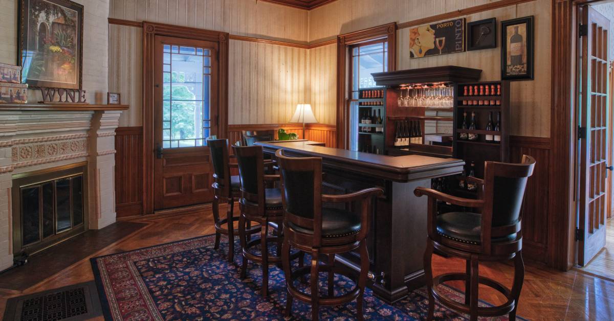 a small wine bar