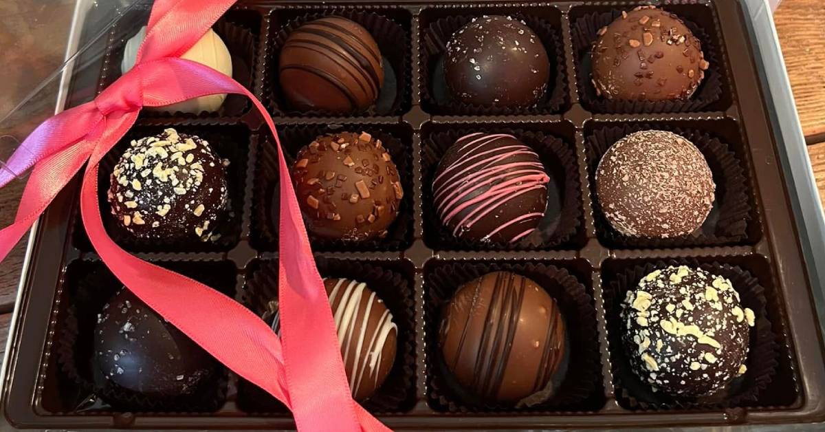 chocolate truffles from saratoga candy co