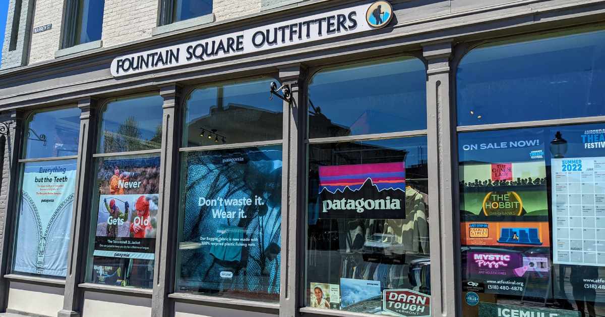 exterior of Fountain Square Outfitters store