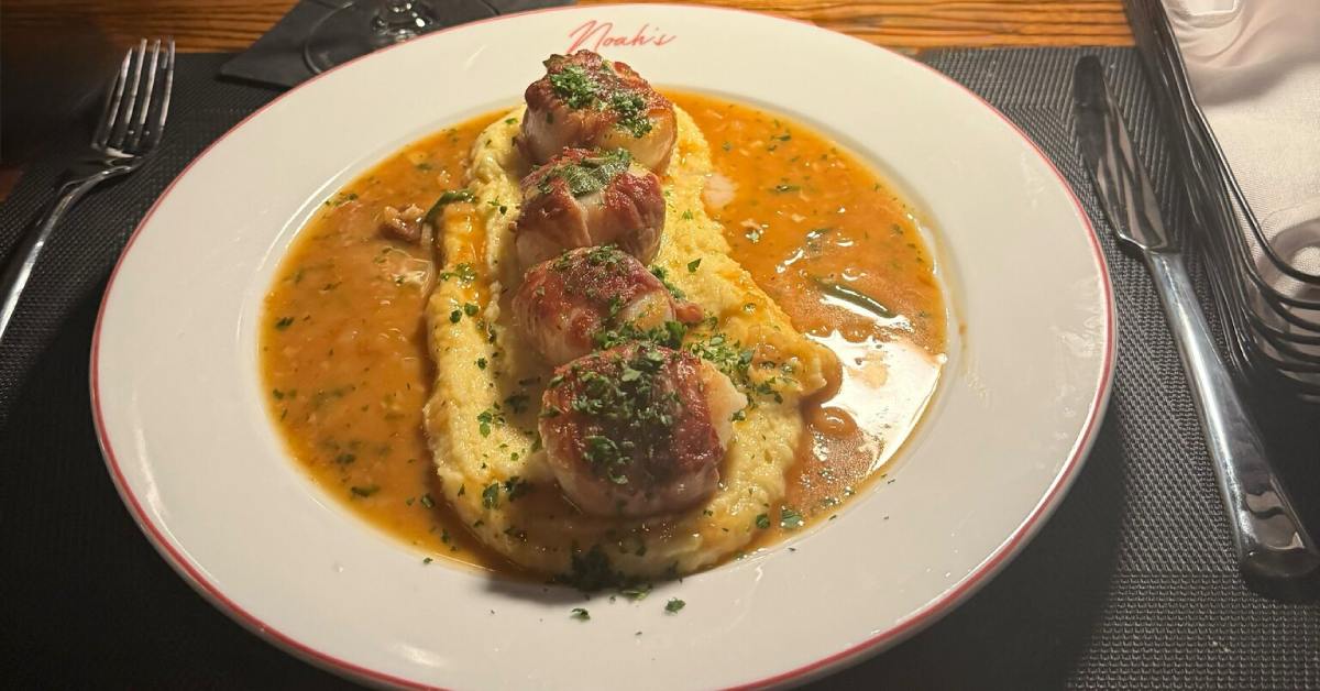 risotto and scallops