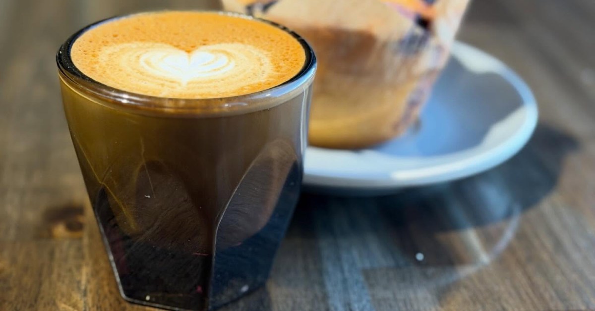 coffee and baked good