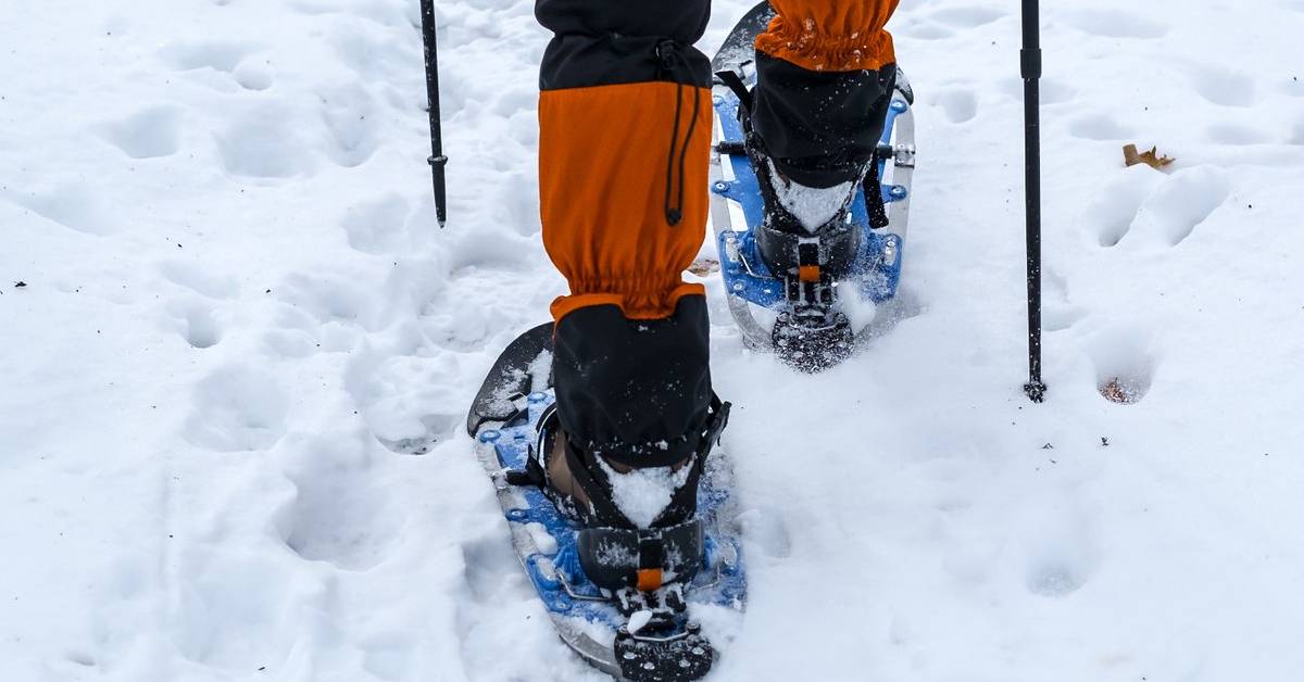 snowshoes in snow