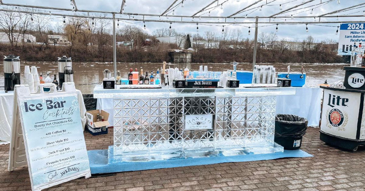 ice bar set up