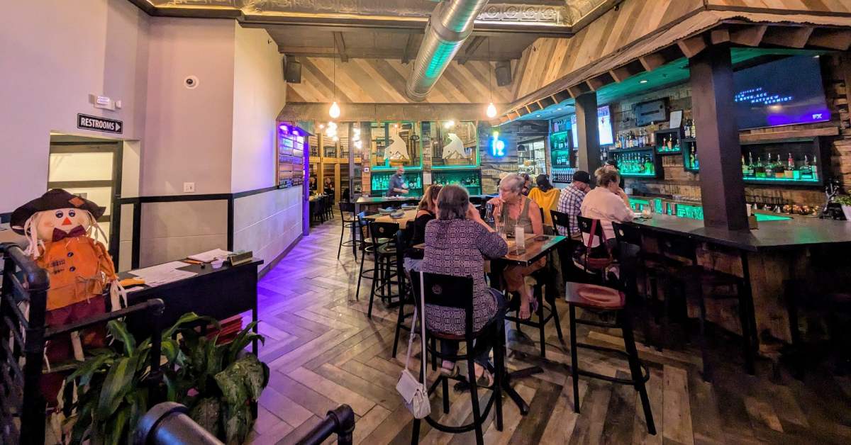inside of an upscale pub