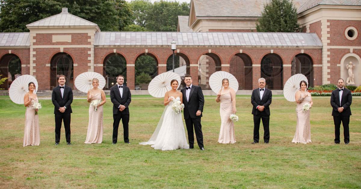 wedding party at saratoga spa state park
