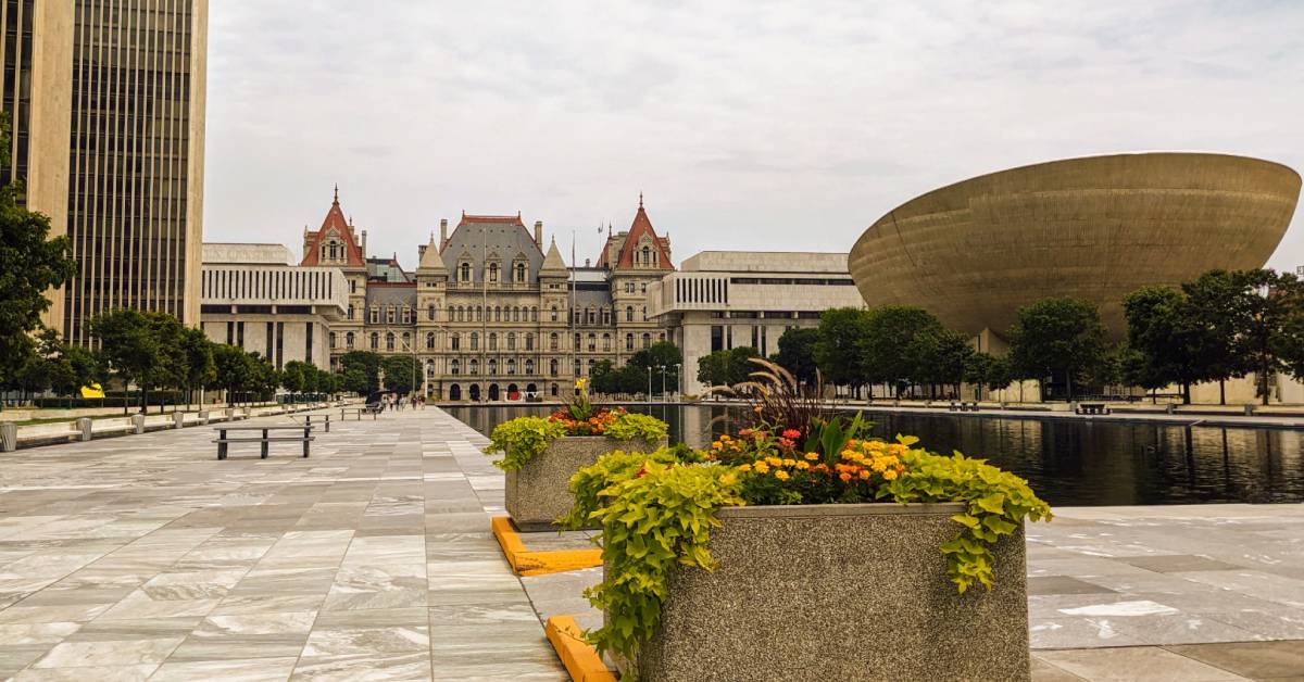 capitol and egg in albany